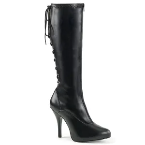 EVE-208 Black Str Faux Leather Shoes