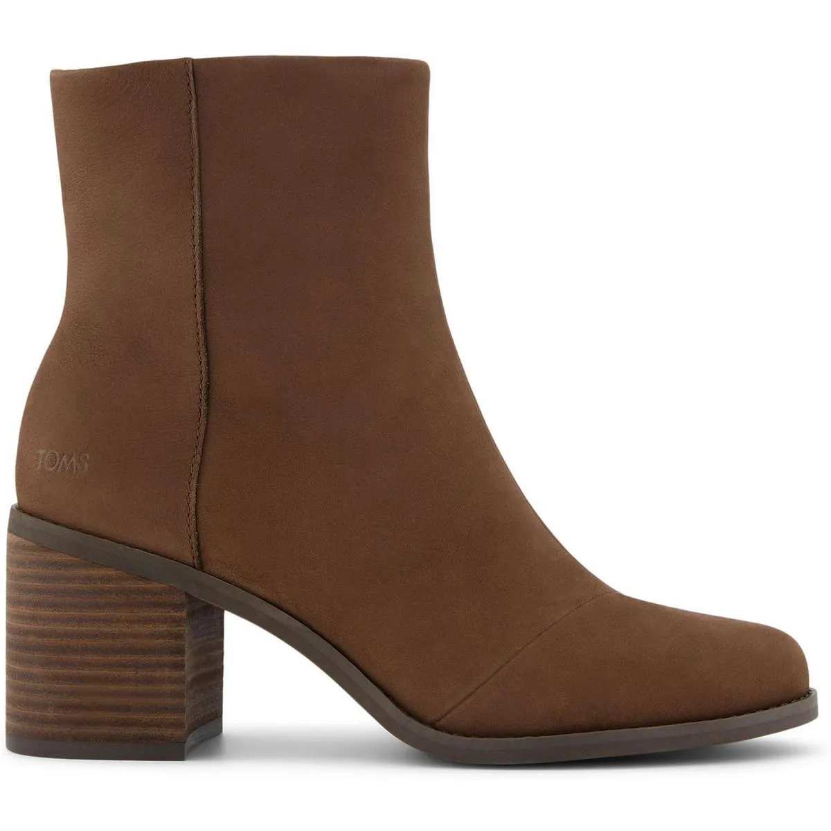 Evelyn Womens Zipper Suede Booties
