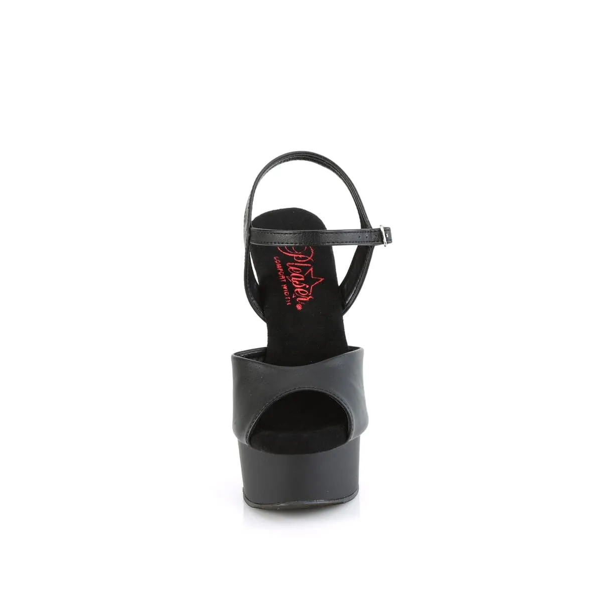 EXCITE-609 Black Faux Leather/Black Matte