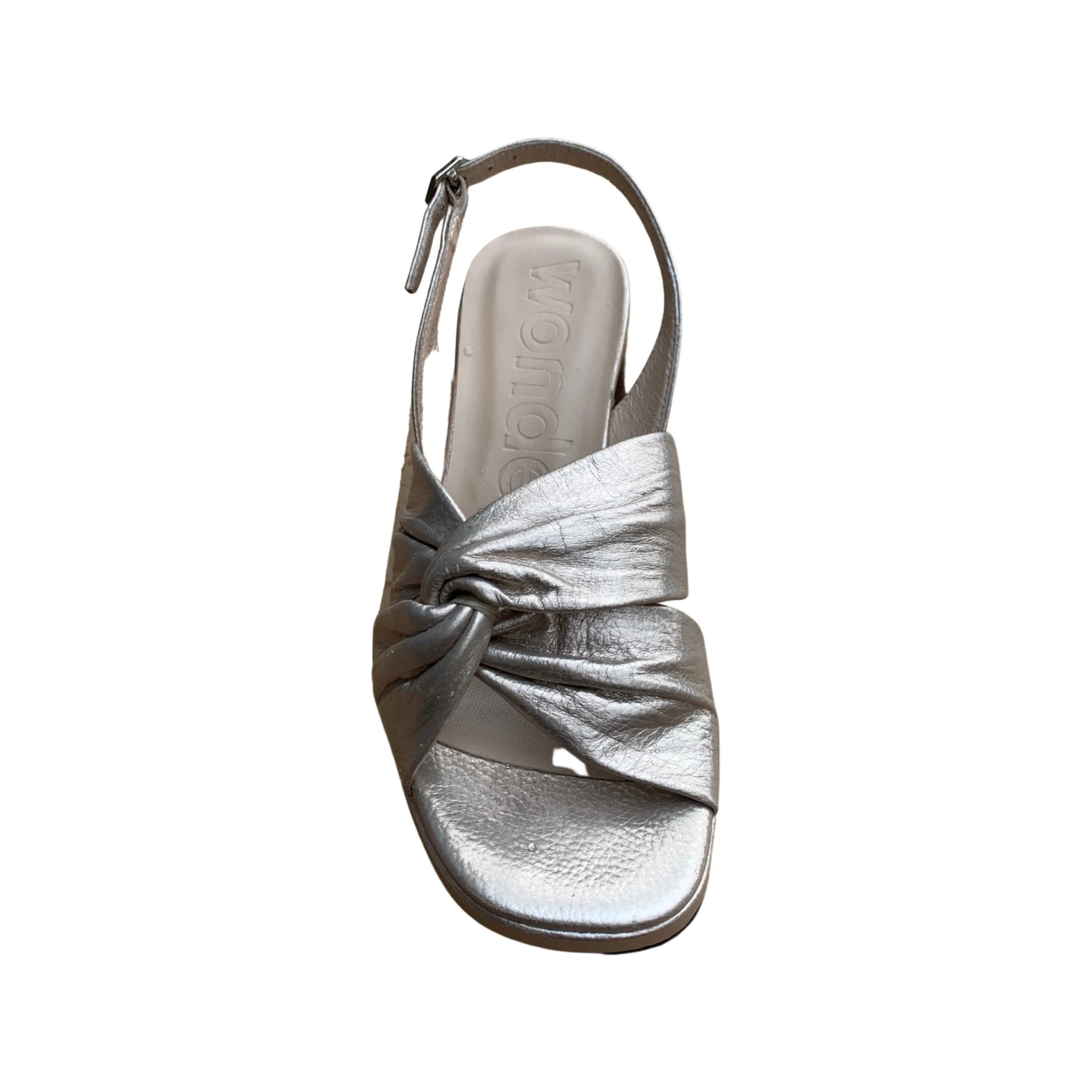 F8202 Twist Antique Gold Block Heel