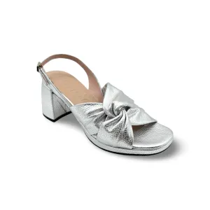 F8202 Twist Silver Metallic Sandal