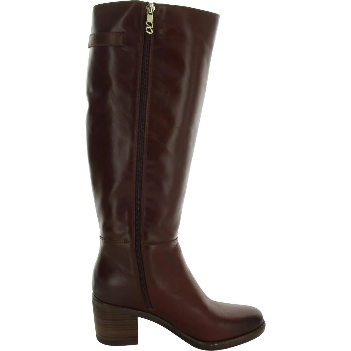 Fannie Womens Block Heel Knee-High Boots