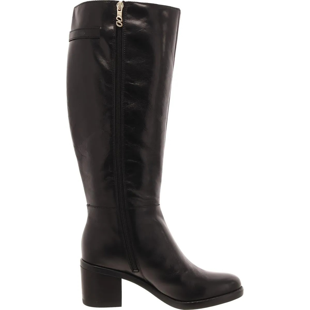 Fannie Womens Block Heel Knee-High Boots
