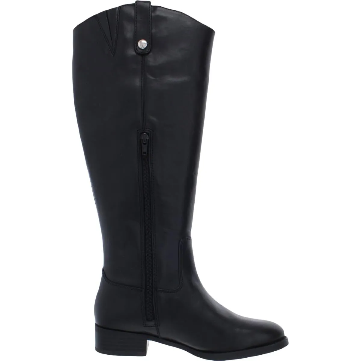 Fawne Womens Leather Wide Calf Riding Boots