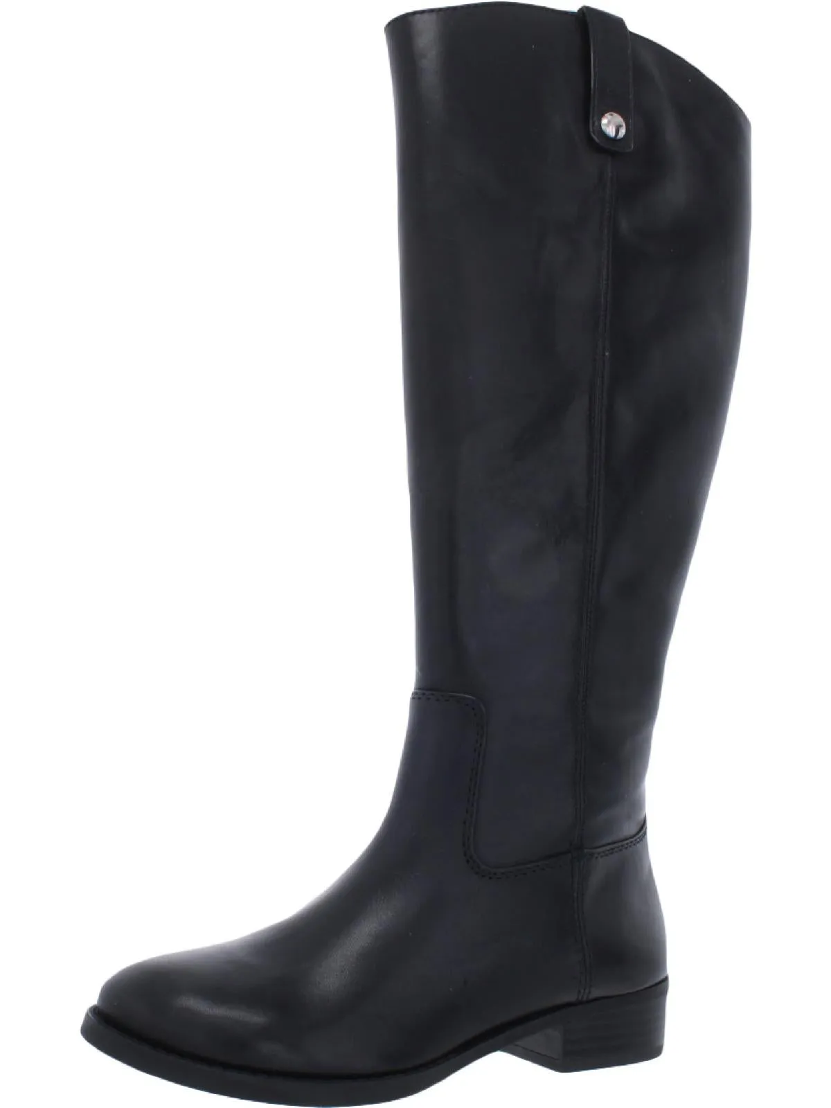 Fawne Womens Leather Wide Calf Riding Boots