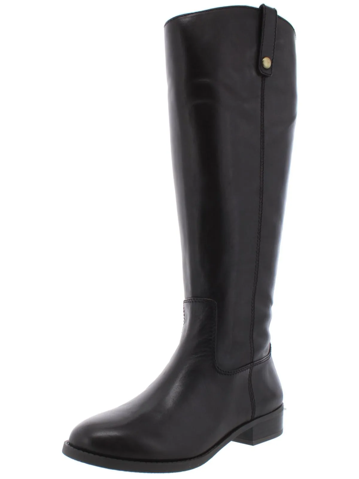 Fawne Womens Leather Wide Calf Riding Boots