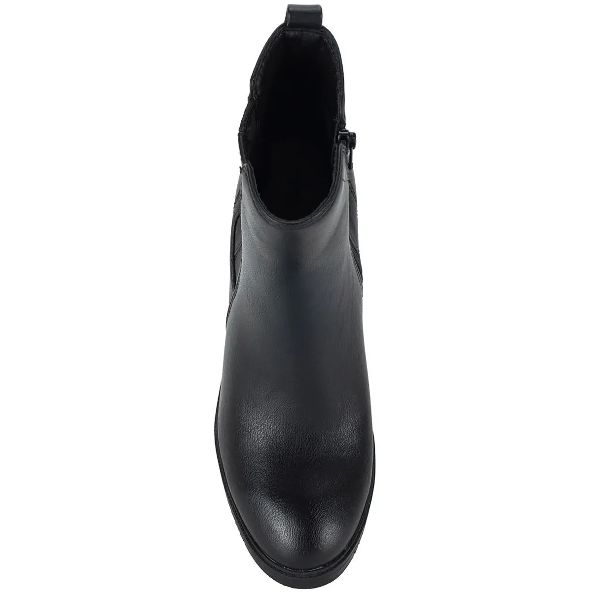 Feeney Womens Laceless Faux Leather Ankle Boots