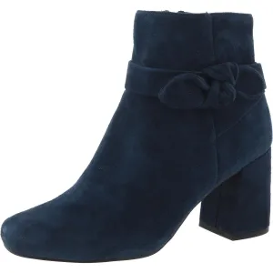 Felicity Womens Side Tie Suede Booties