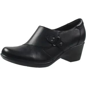 Femmes Womens Buckle Leather Shooties
