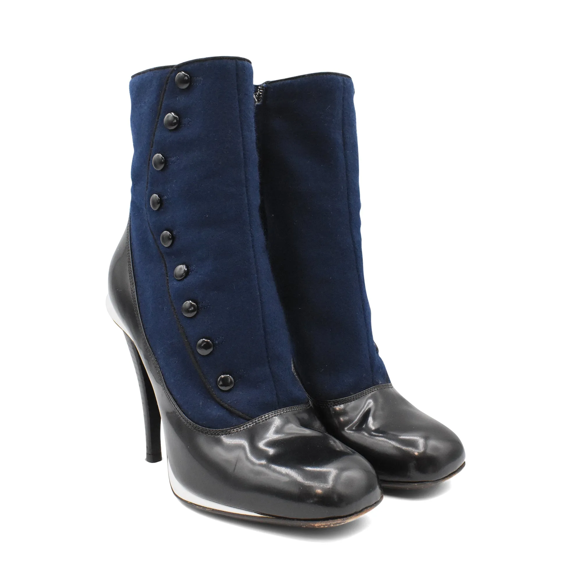 Fendi Wool Ankle Booties - Women's 38