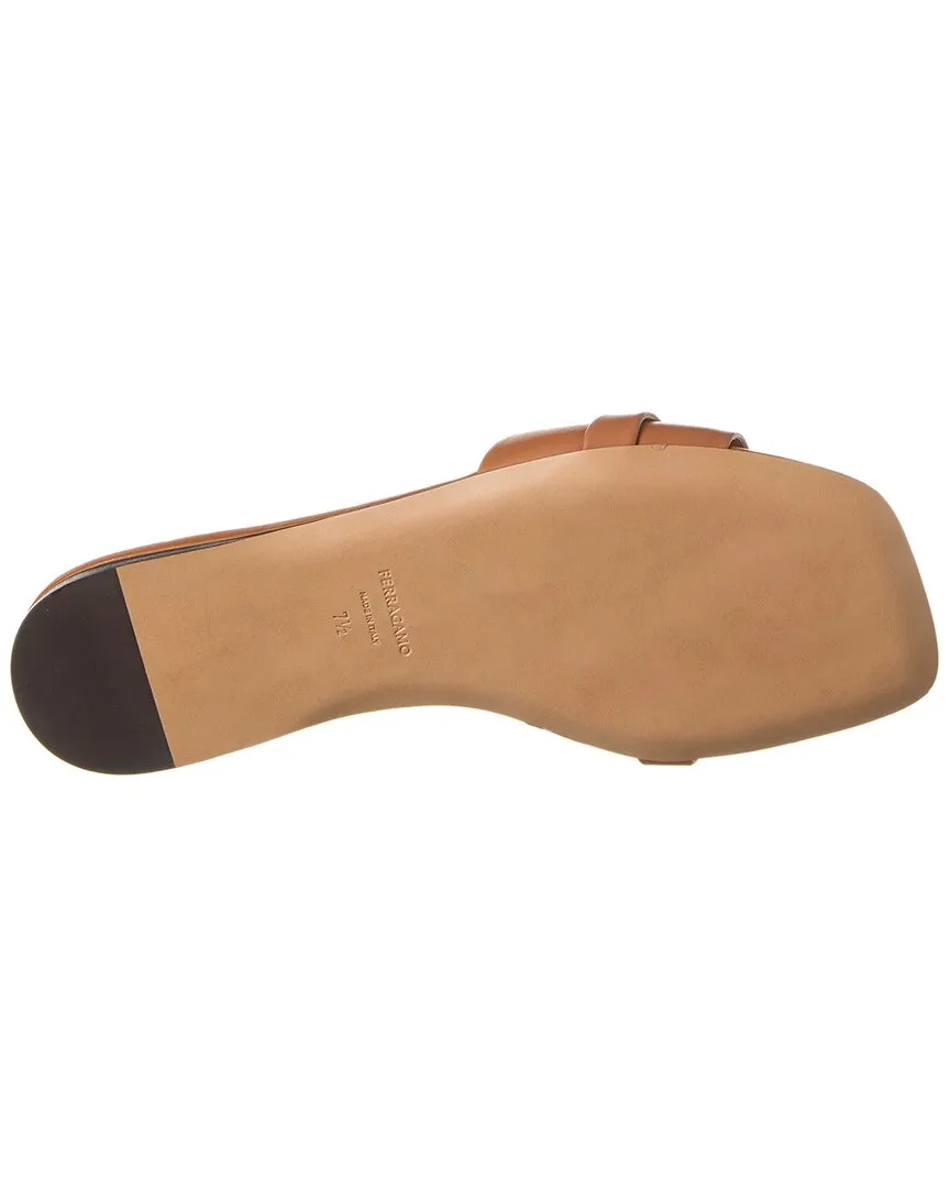Ferragamo Leah Ornament Leather Sandal