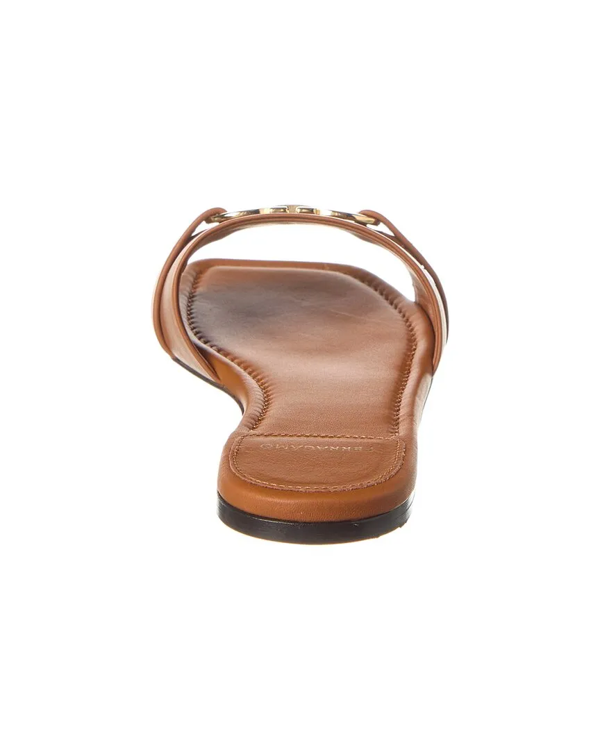 Ferragamo Leah Ornament Leather Sandal