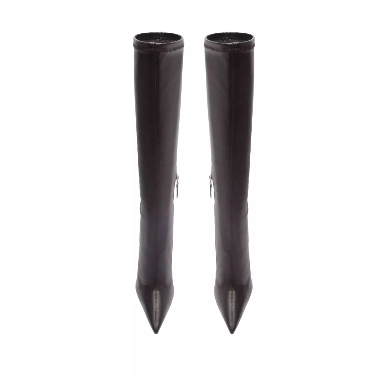 Filipa Pointed Toe Wedge Boots In Black