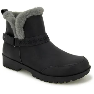 Finland Womens Faux Leather Ankle Boots
