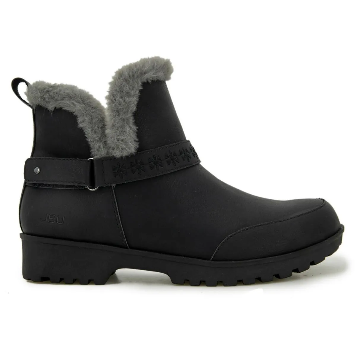 Finland Womens Faux Leather Ankle Boots