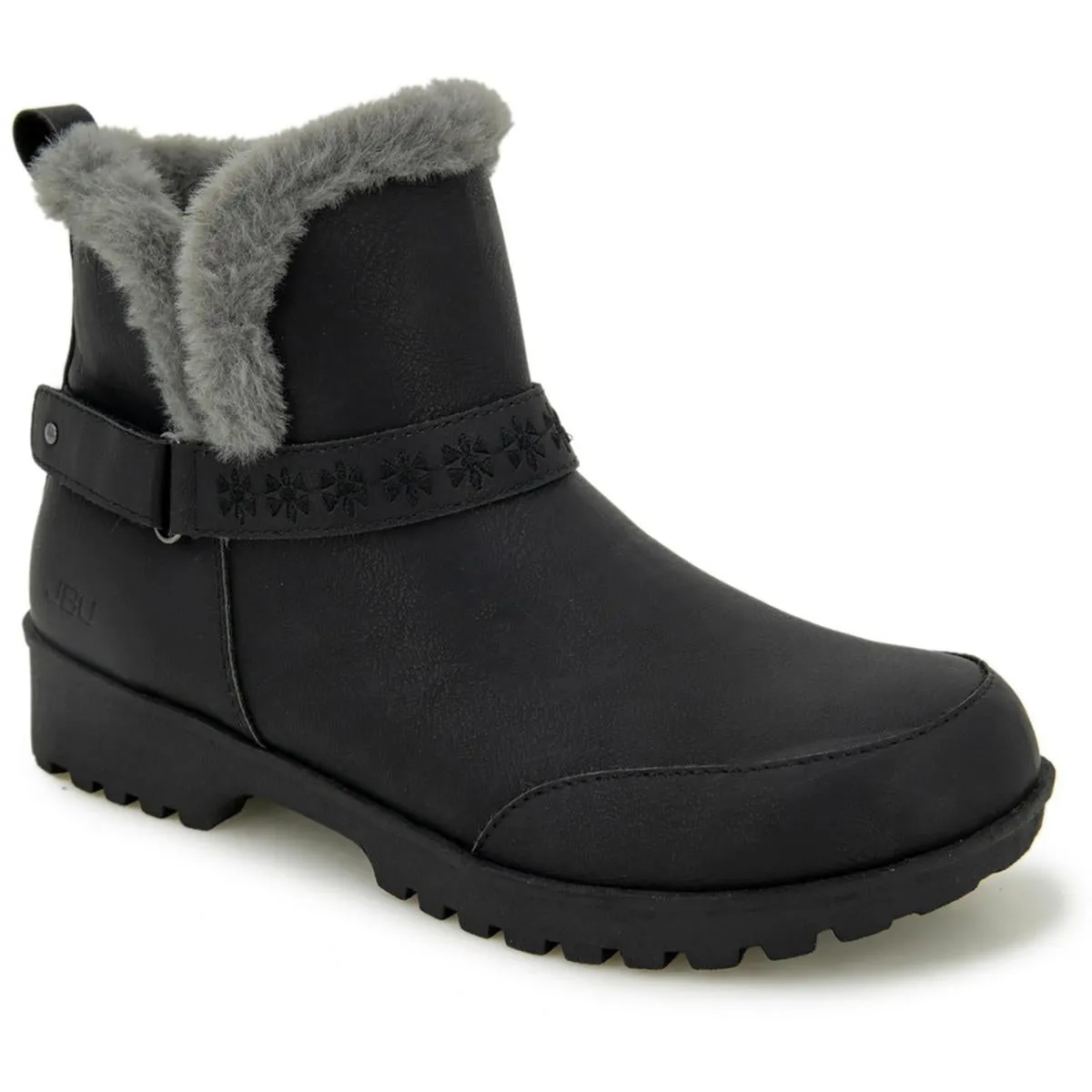 Finland Womens Faux Leather Ankle Boots