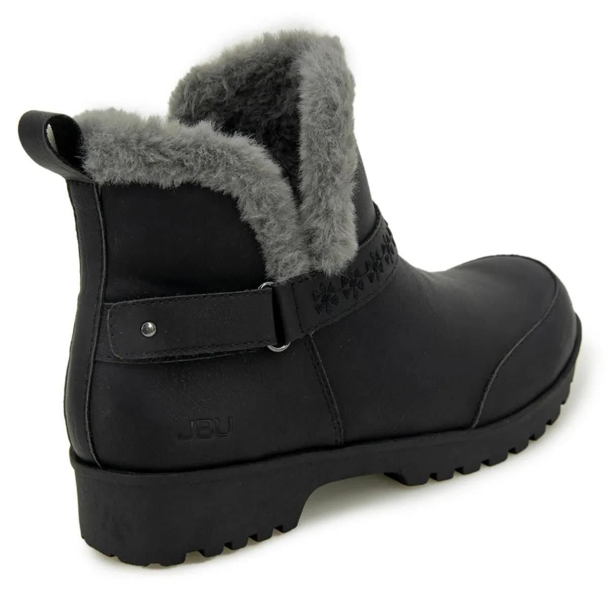 Finland Womens Faux Leather Ankle Boots