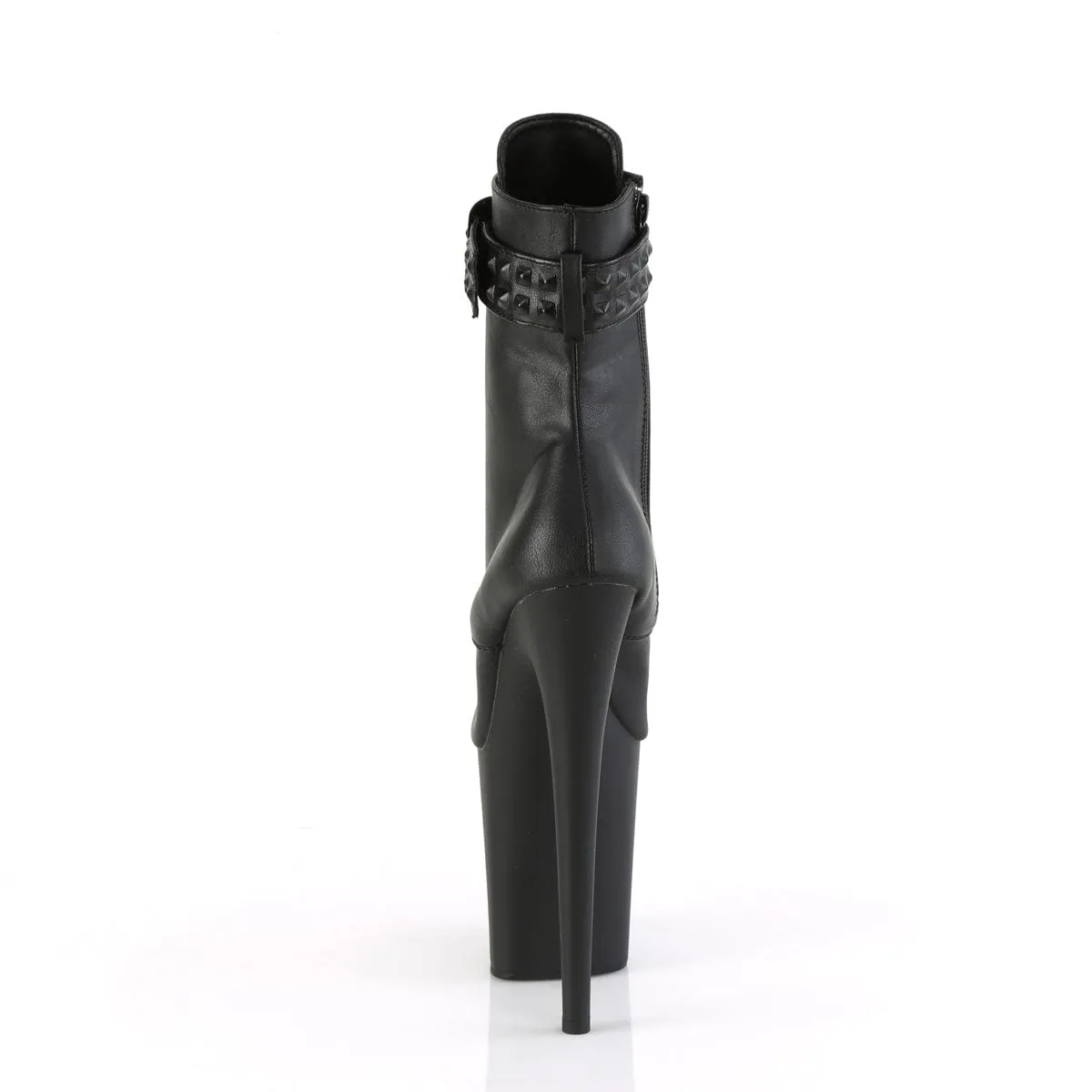 FLAMINGO-1020STR Black Faux Leather/Black Matte