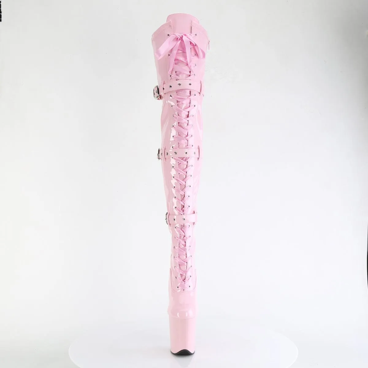 FLAMINGO-3028 Baby Pink Stretch Patent/Baby Pink