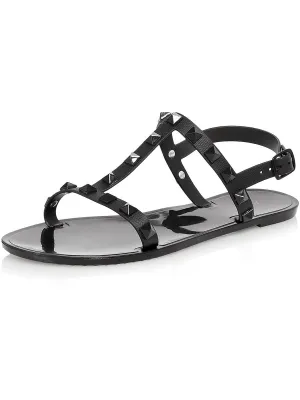 Flat Jelly Sandal II Womens Slingback Flat Jelly Sandals