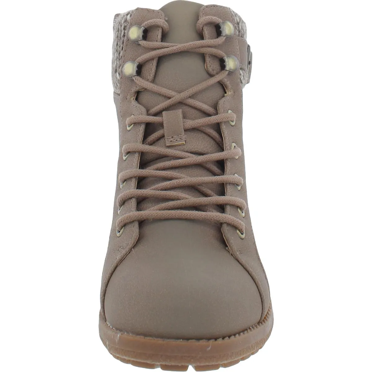 Gaiel Womens Faux Leather Round Toe Ankle Boots