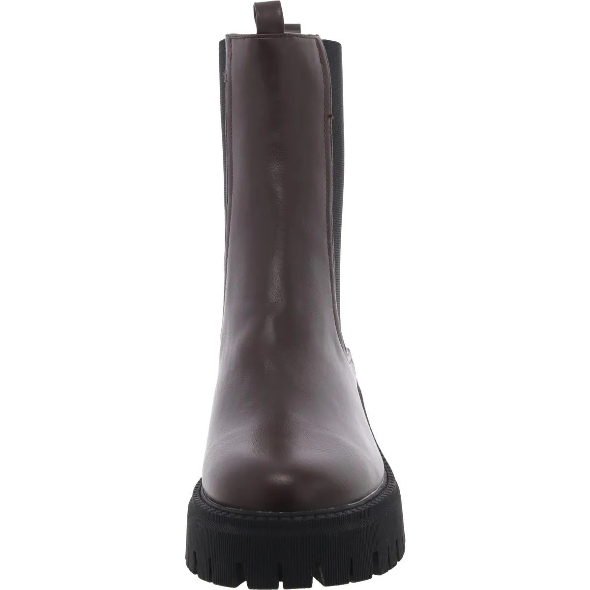 Garden Womens Faux Leather Pull On Chelsea Boots