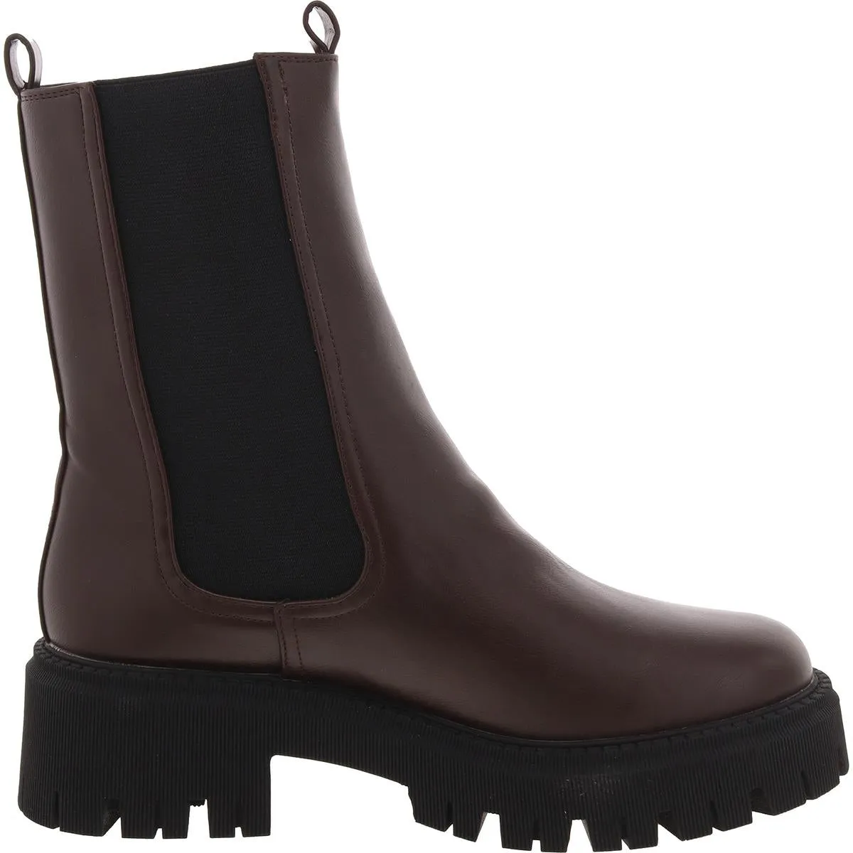 Garden Womens Faux Leather Pull On Chelsea Boots