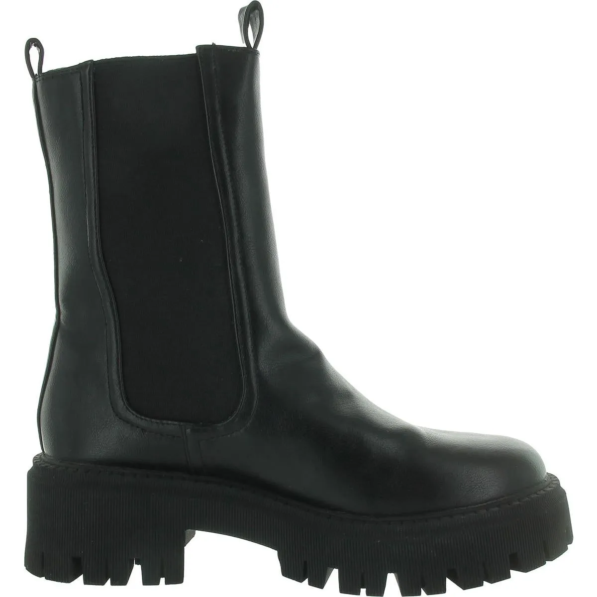Garden Womens Faux Leather Pull On Chelsea Boots
