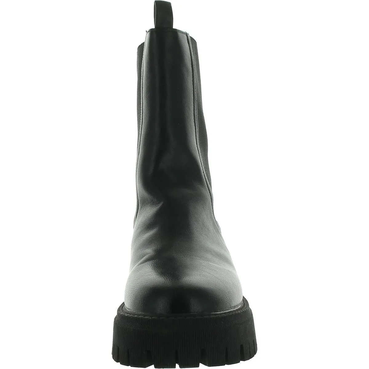 Garden Womens Faux Leather Pull On Chelsea Boots