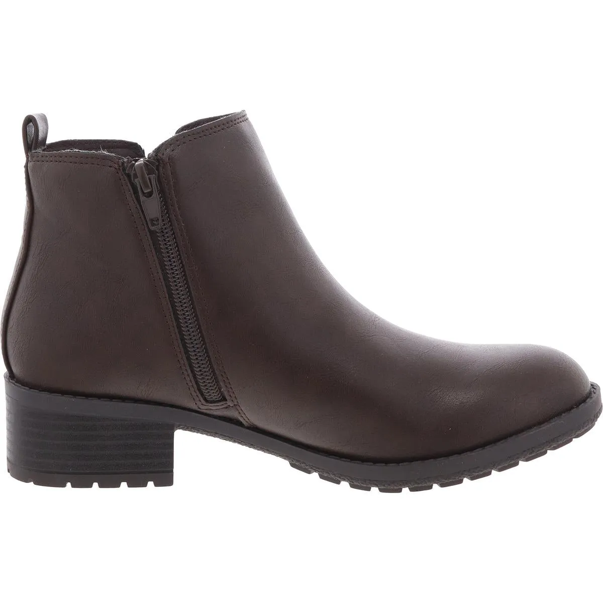 Garenrr Womens Zipper Man Made Ankle Boots