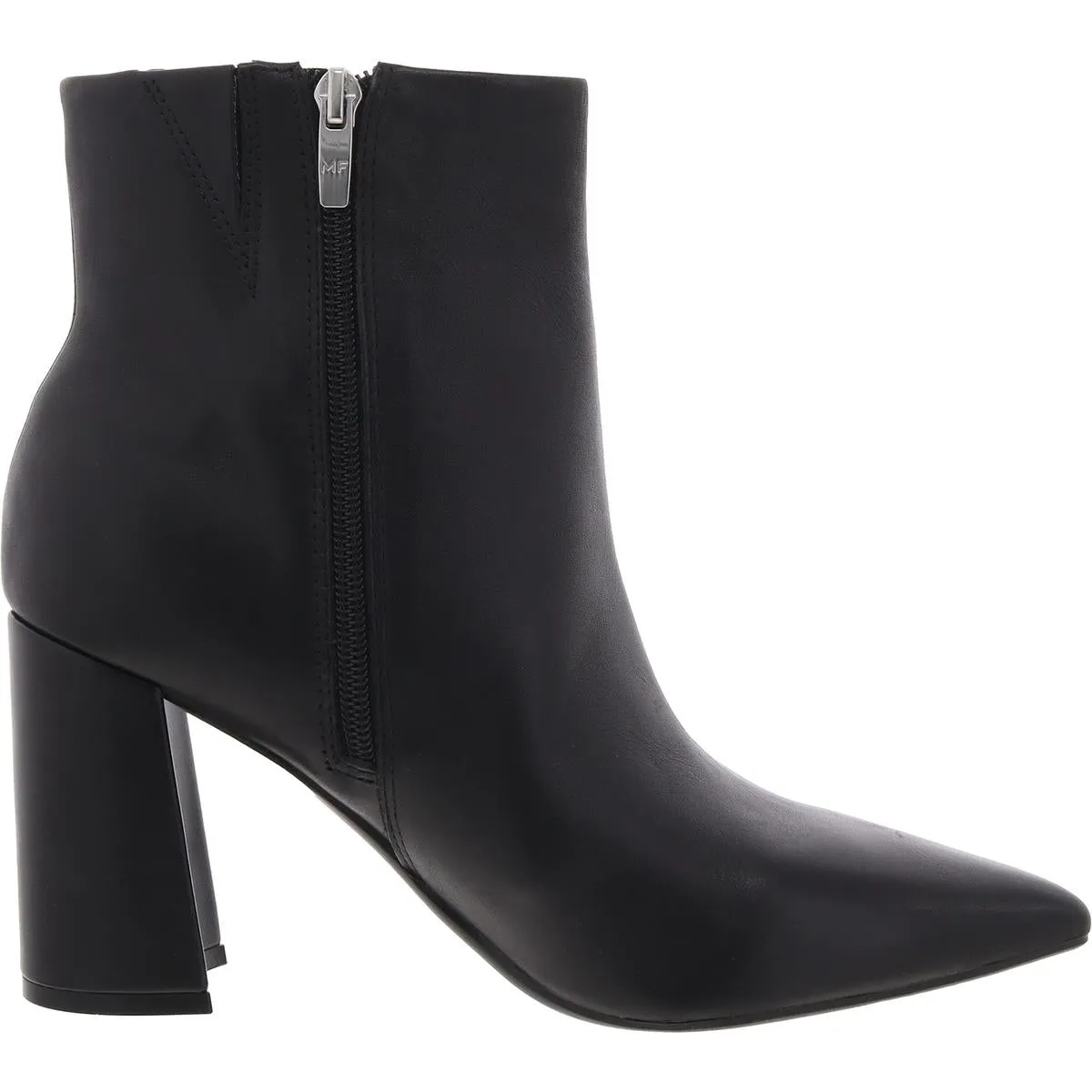 Gaylen Womens Block Heel Faux Leather Ankle Boots