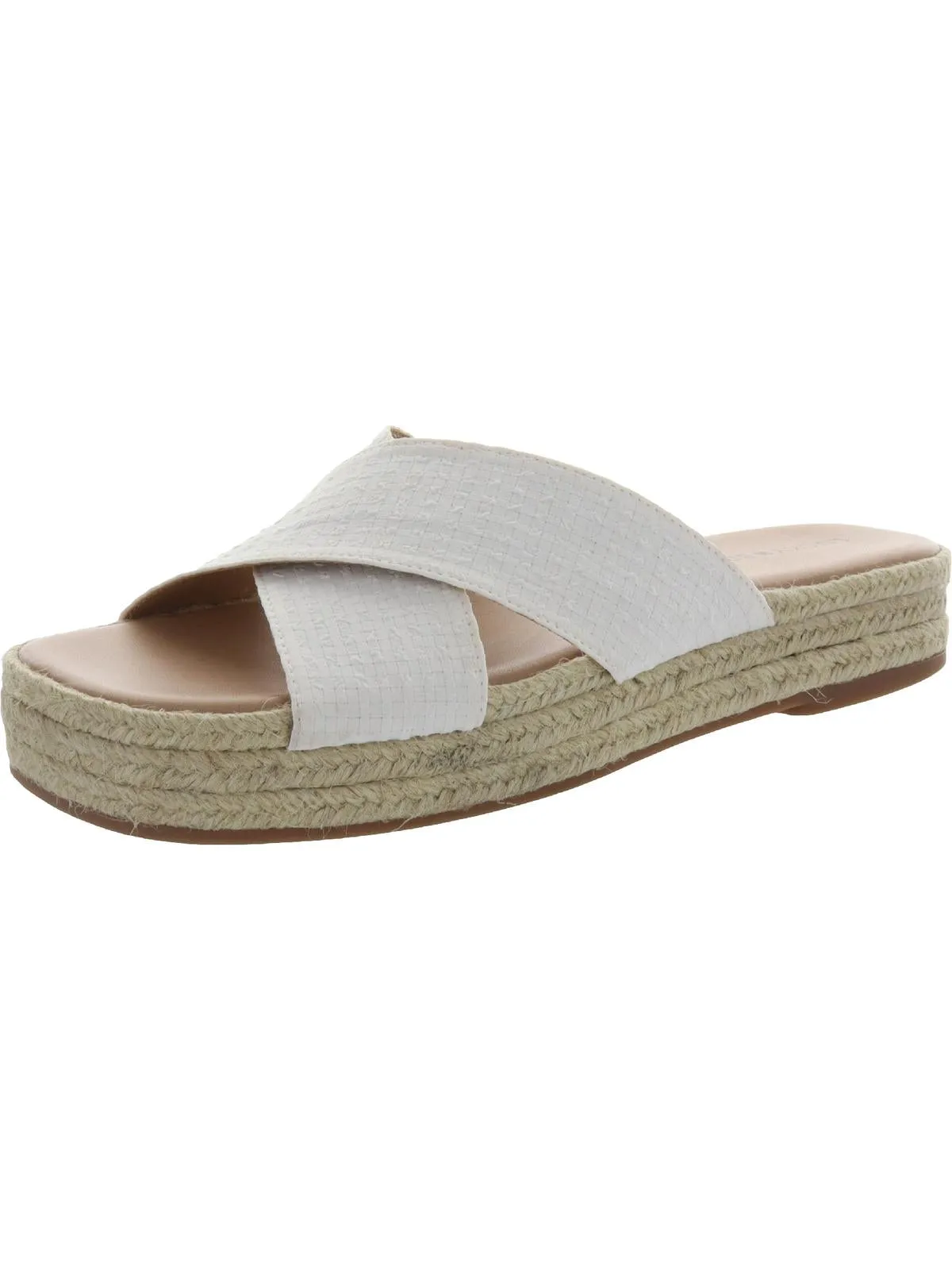 Gayte Womens Printed Slip On Flatform Sandals