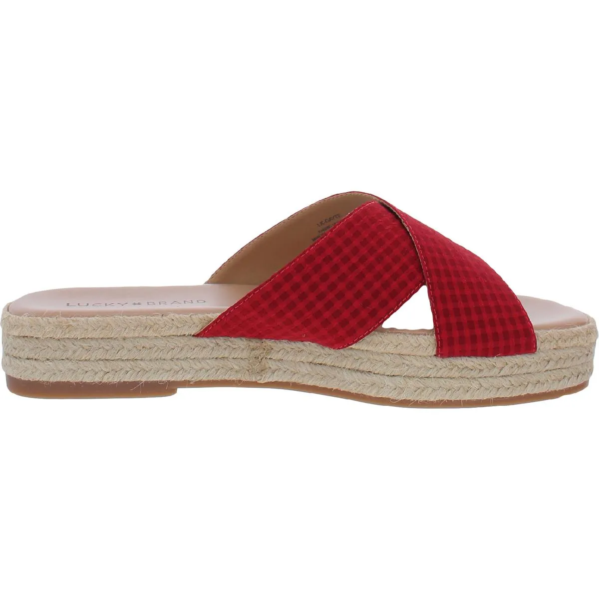 Gayte Womens Printed Slip On Flatform Sandals