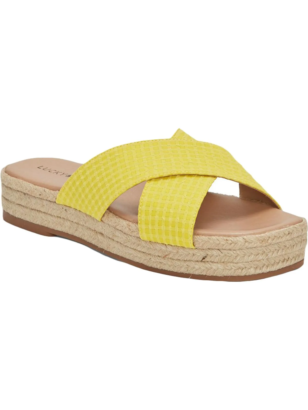 Gayte Womens Printed Slip On Flatform Sandals