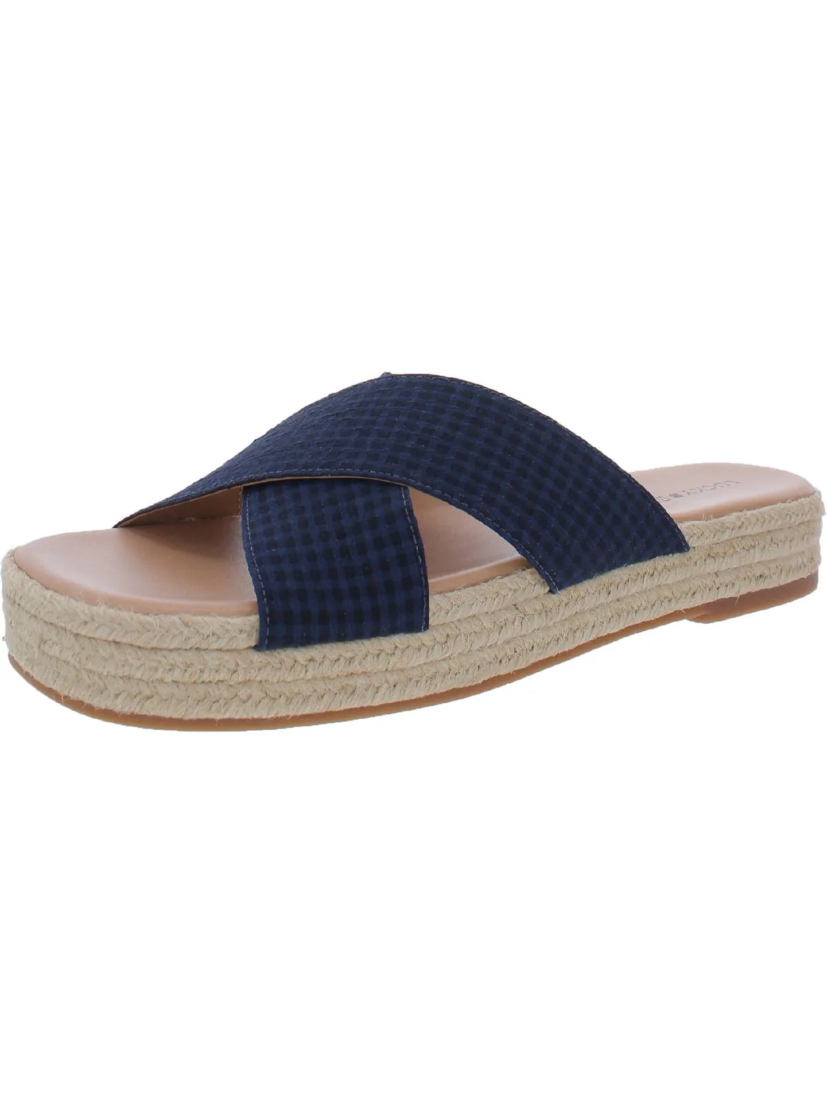 Gayte Womens Printed Slip On Flatform Sandals