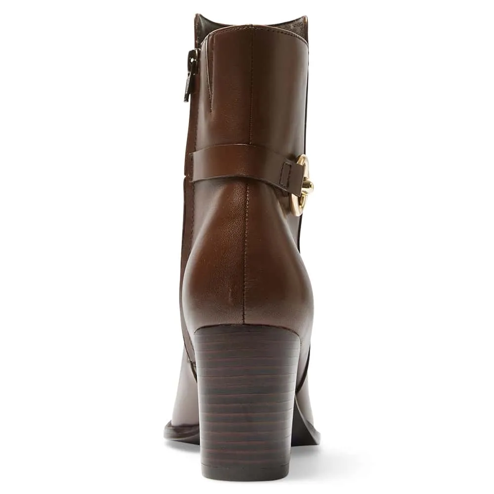 Gemini Boot in Brown Leather