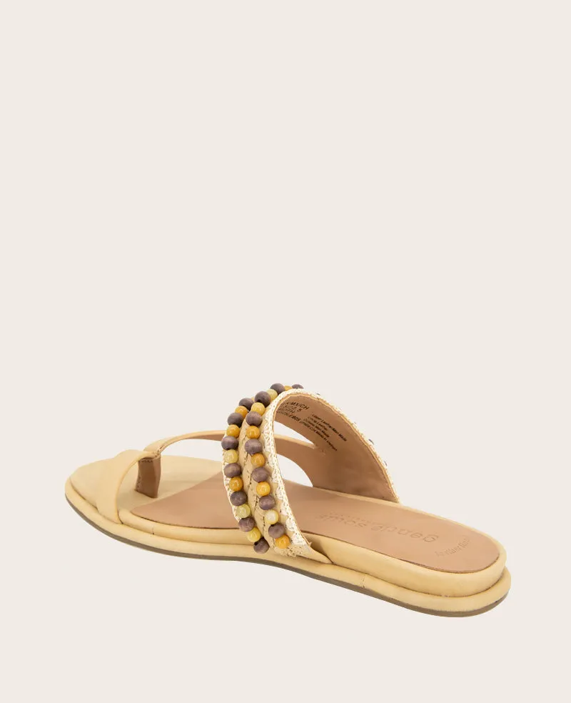 GENTLE SOULS - Lentini Leather Beaded Sandal