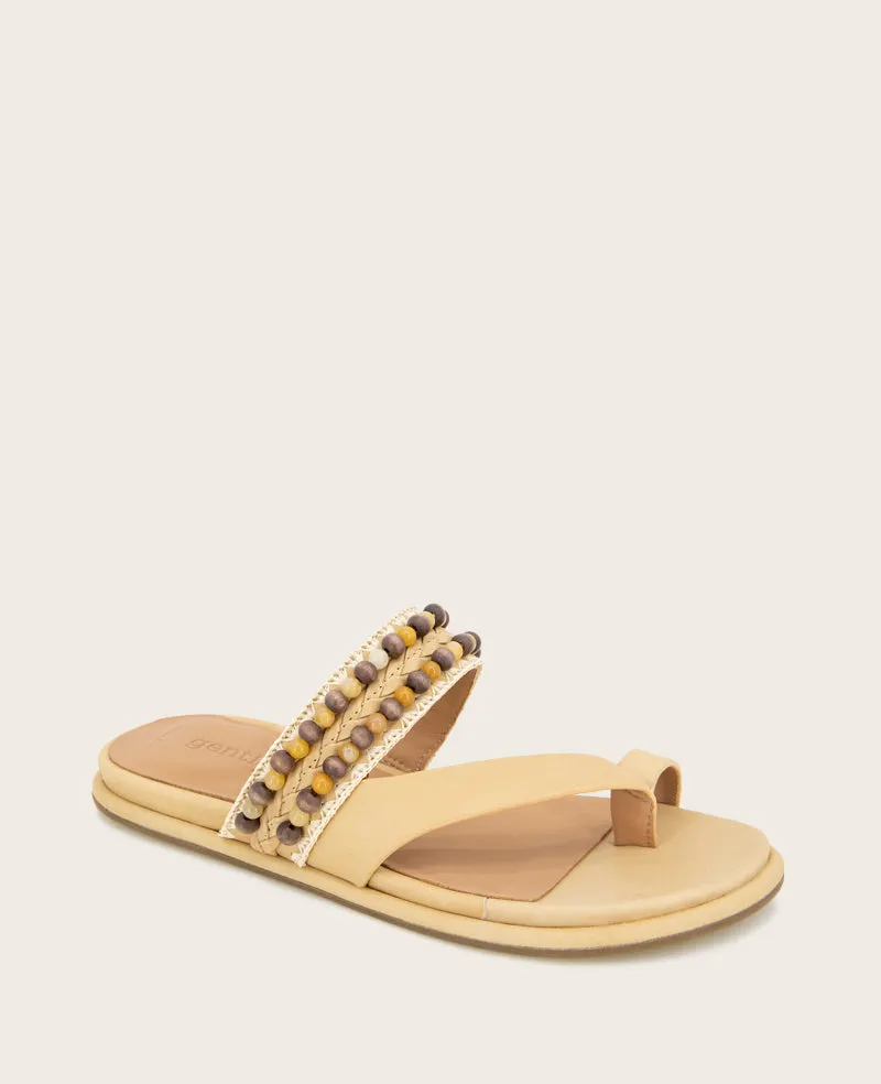 GENTLE SOULS - Lentini Leather Beaded Sandal