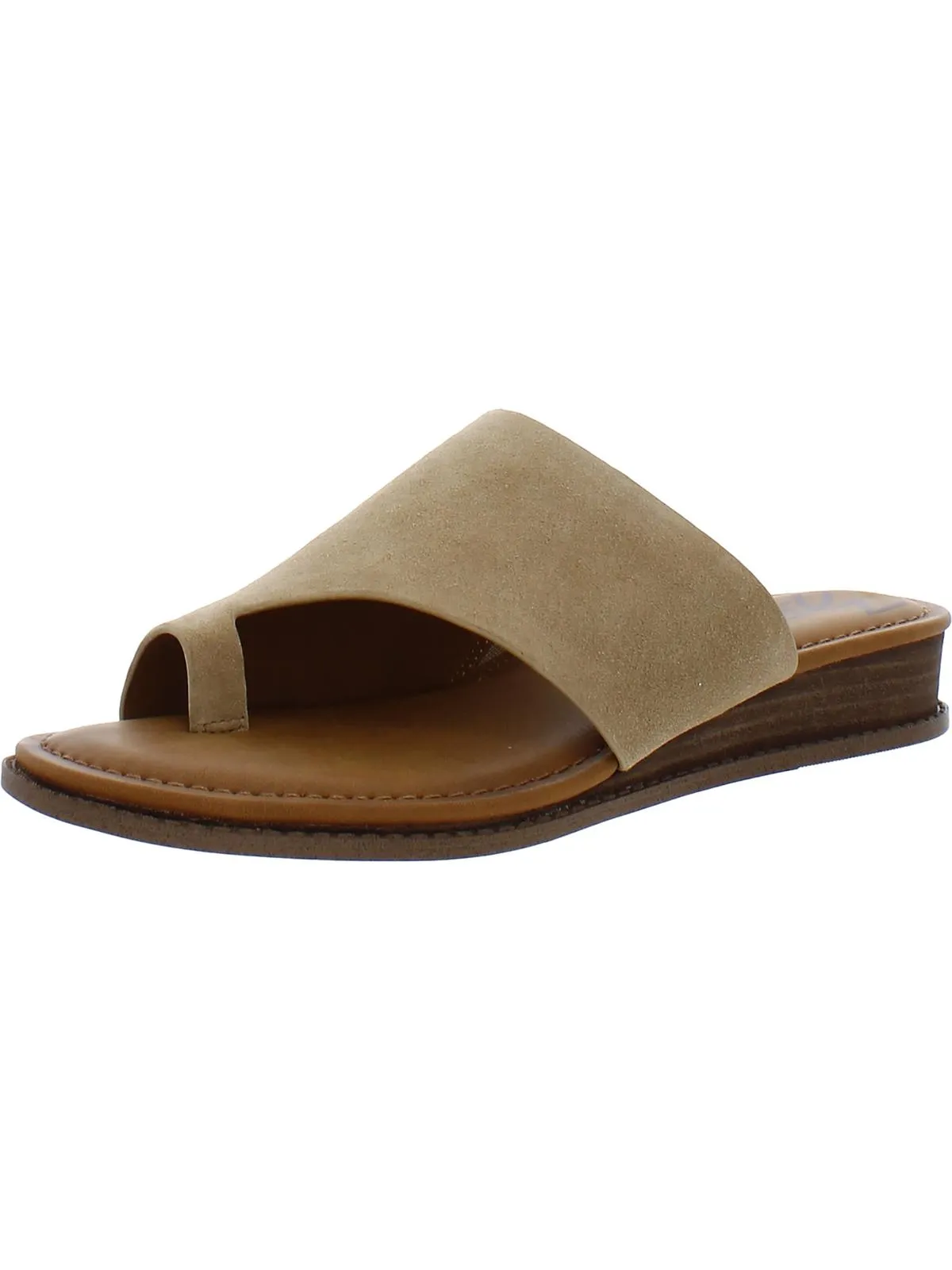 Giada Womens Toe Loop Slip On Slide Sandals