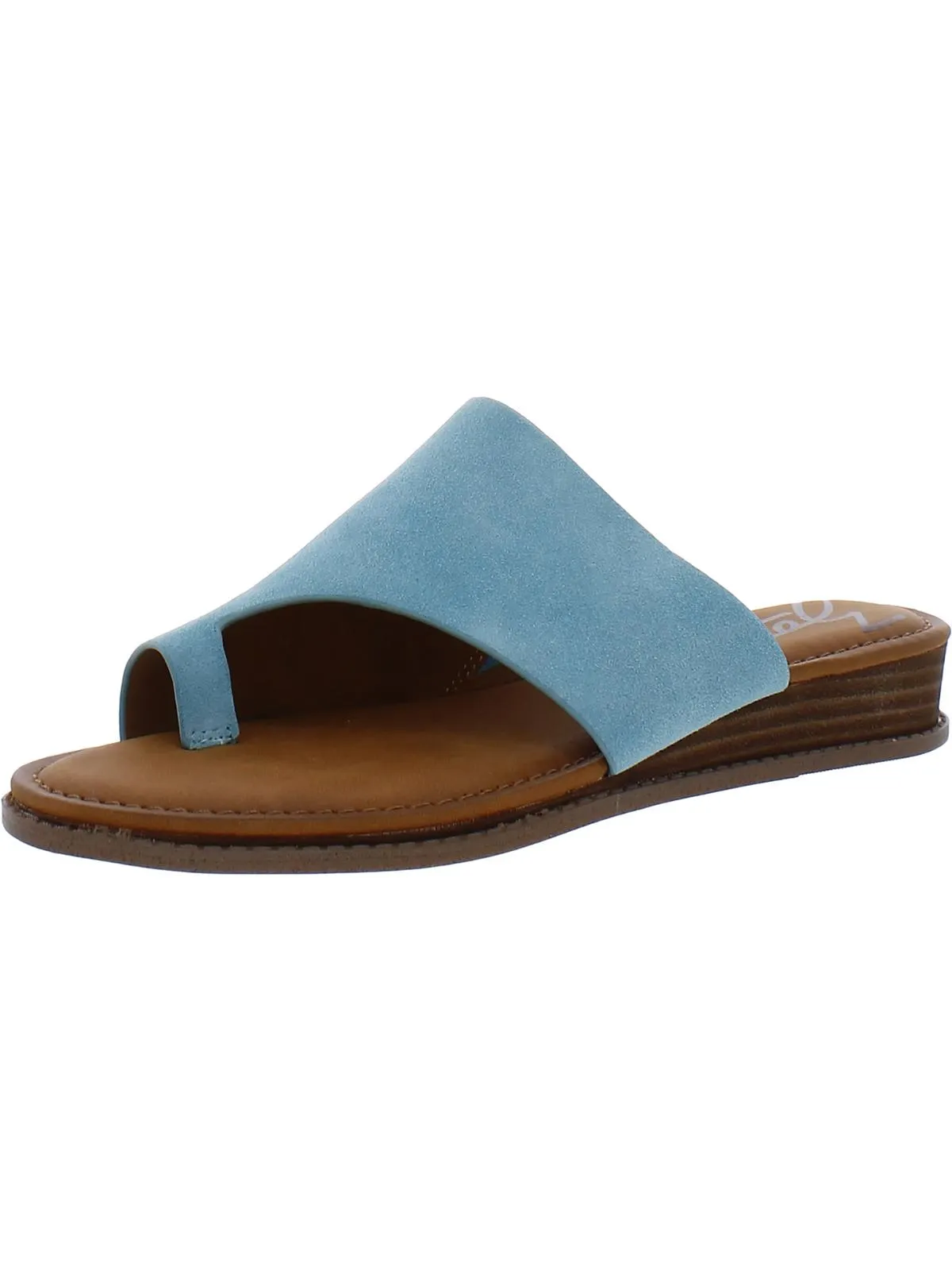 Giada Womens Toe Loop Slip On Slide Sandals