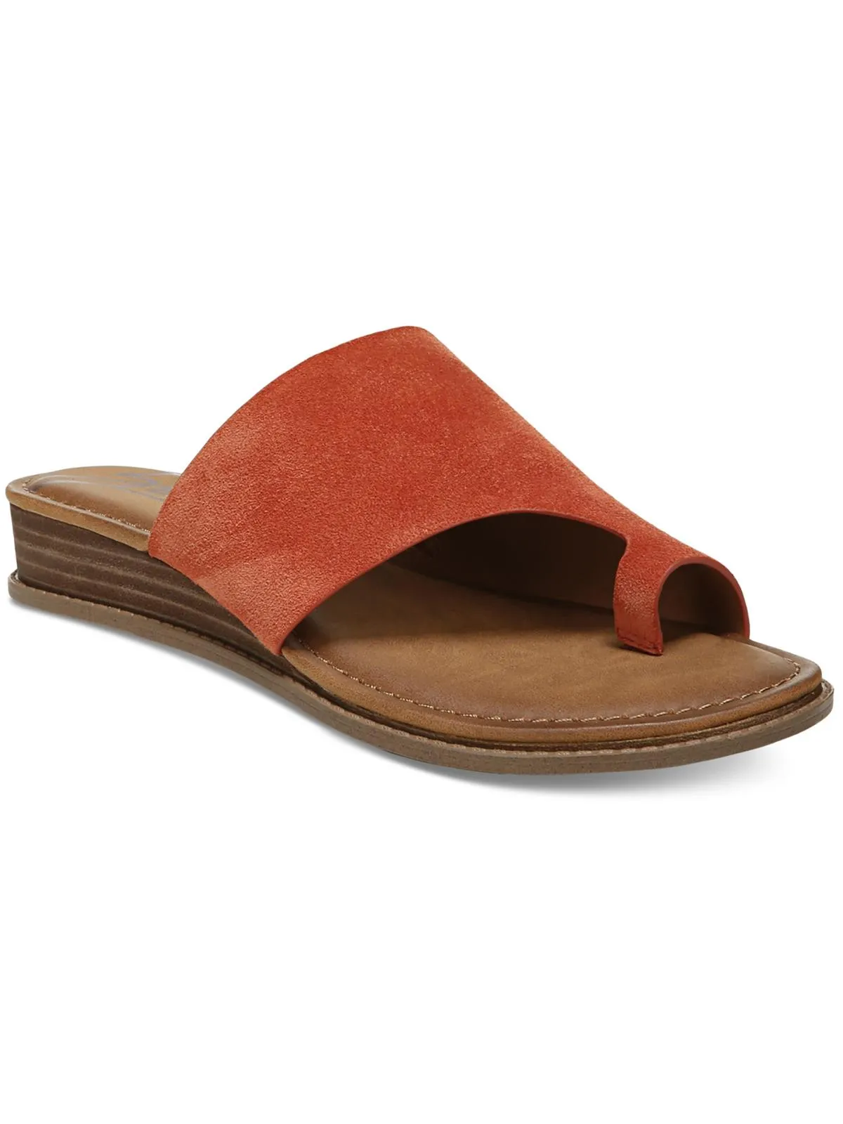 Giada Womens Toe Loop Slip On Slide Sandals