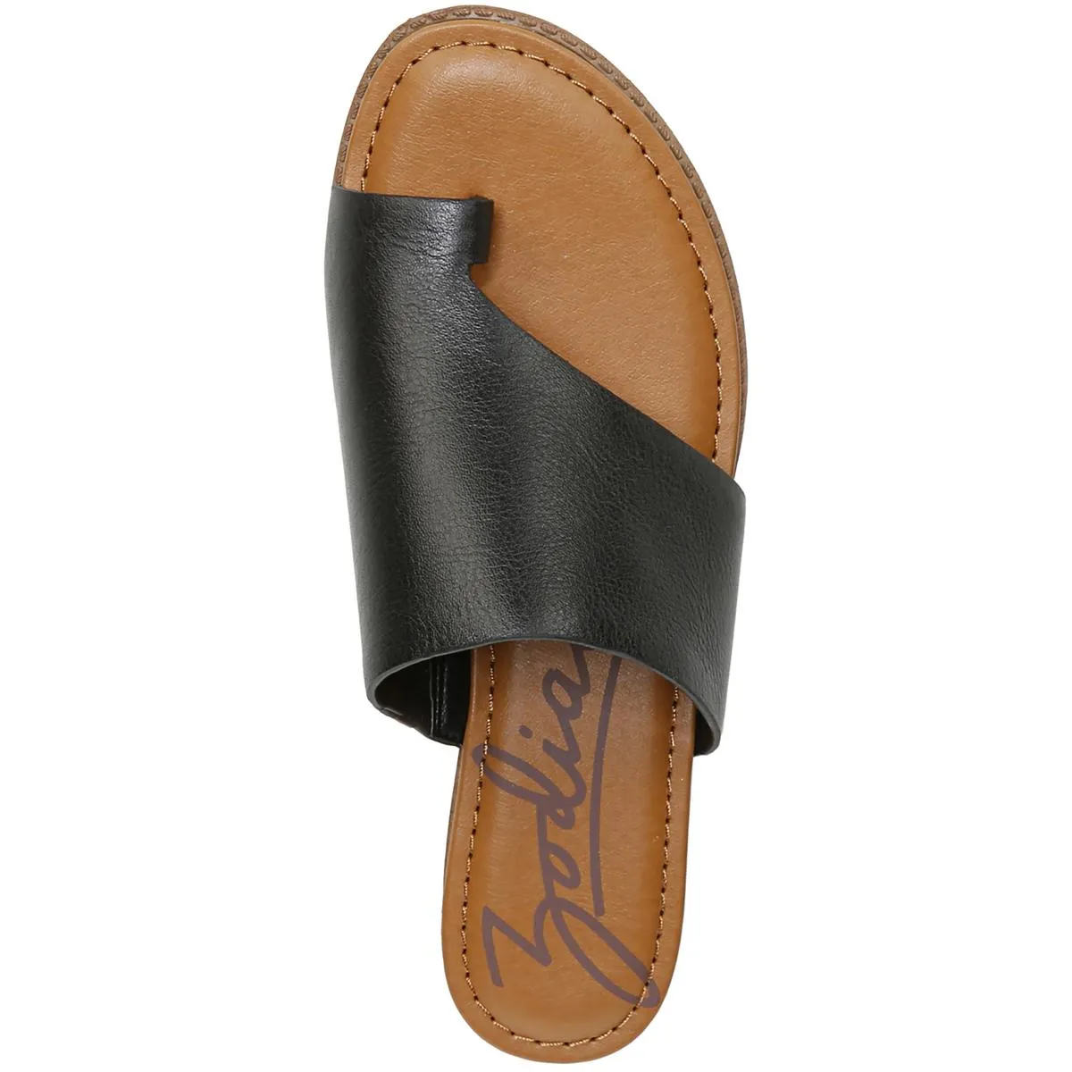 Giada Womens Toe Loop Slip On Slide Sandals