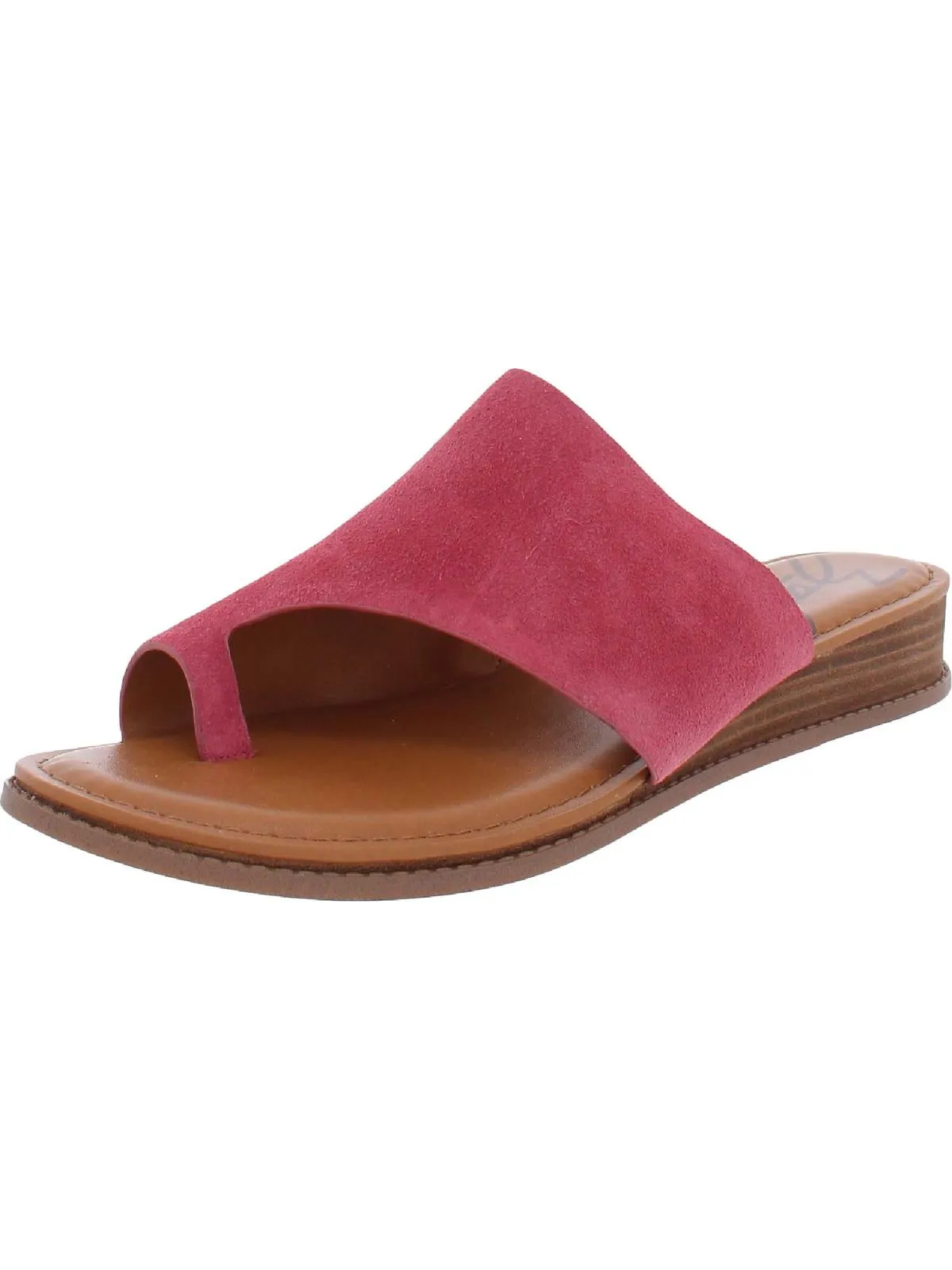 Giada Womens Toe Loop Slip On Slide Sandals