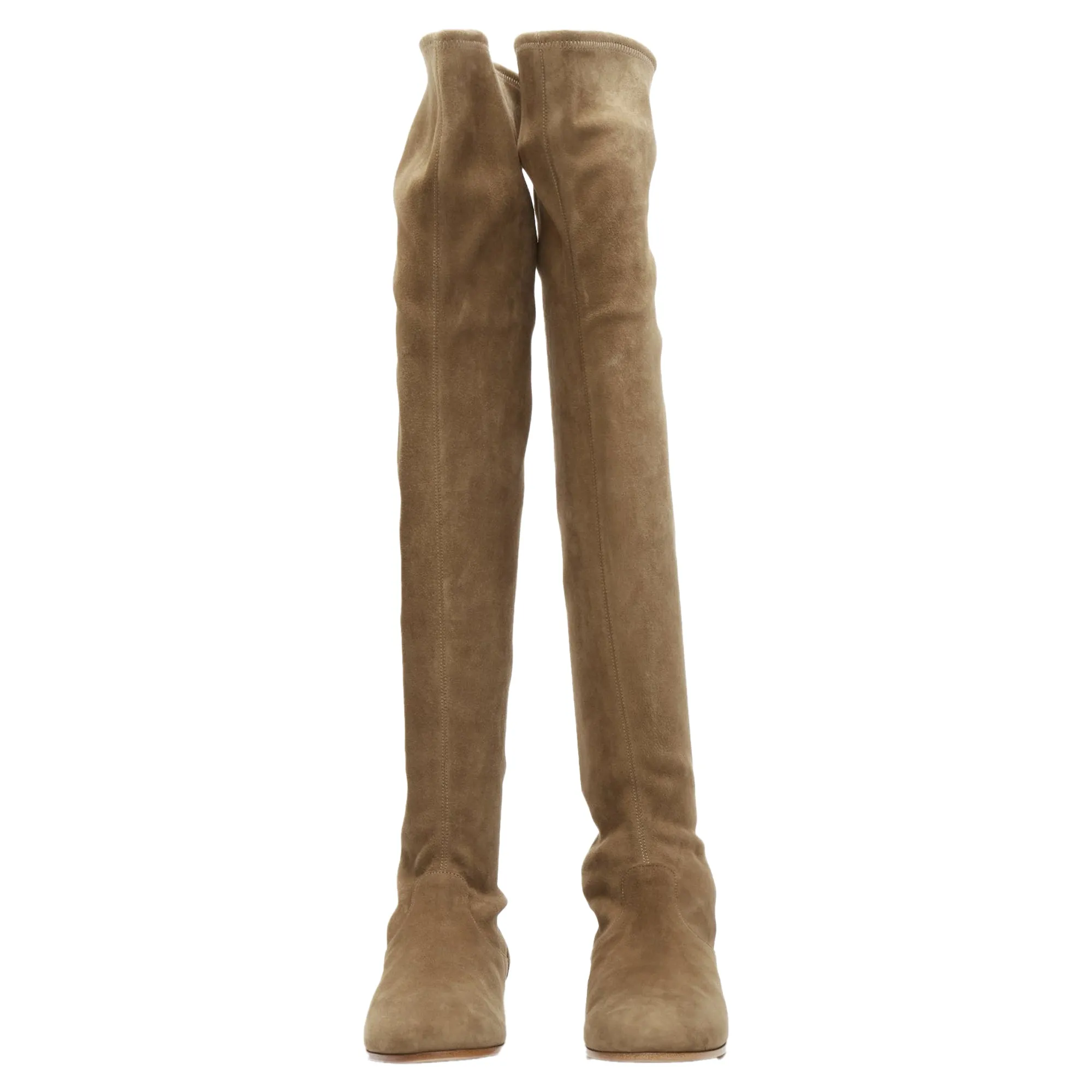 Gianvito Rossi camoscio suede thigh high boots