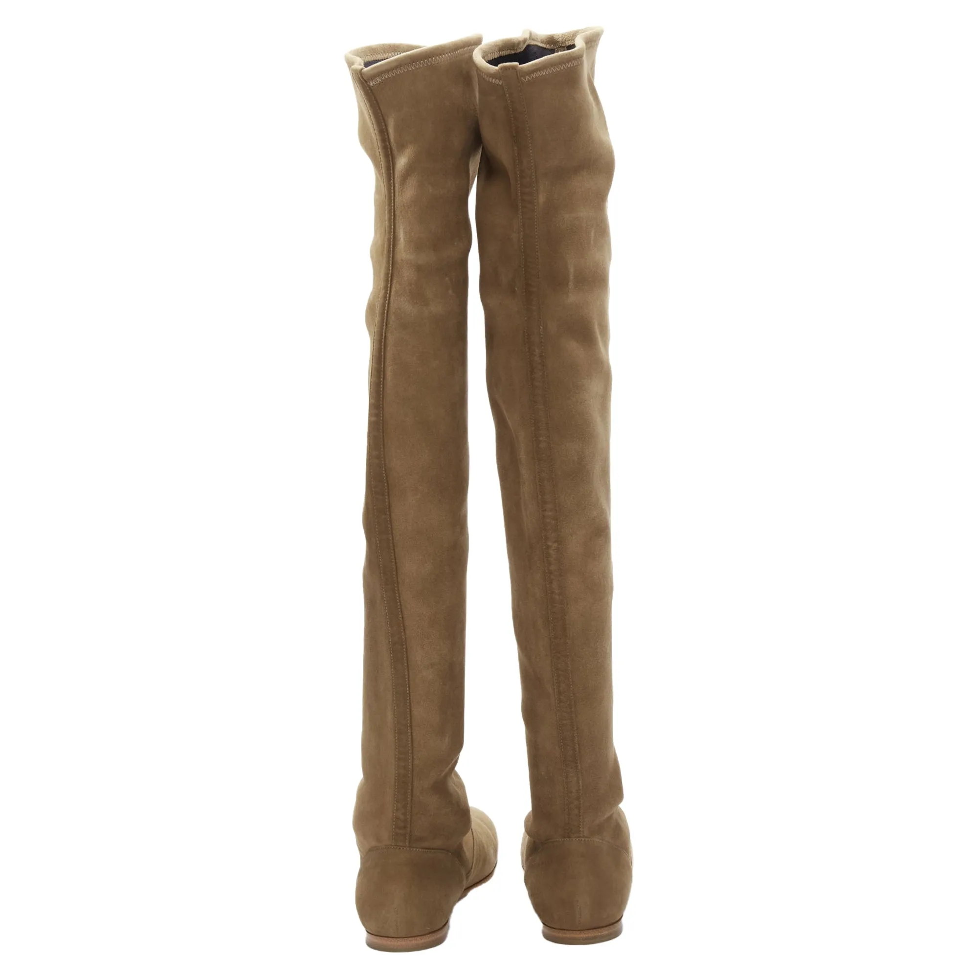 Gianvito Rossi camoscio suede thigh high boots