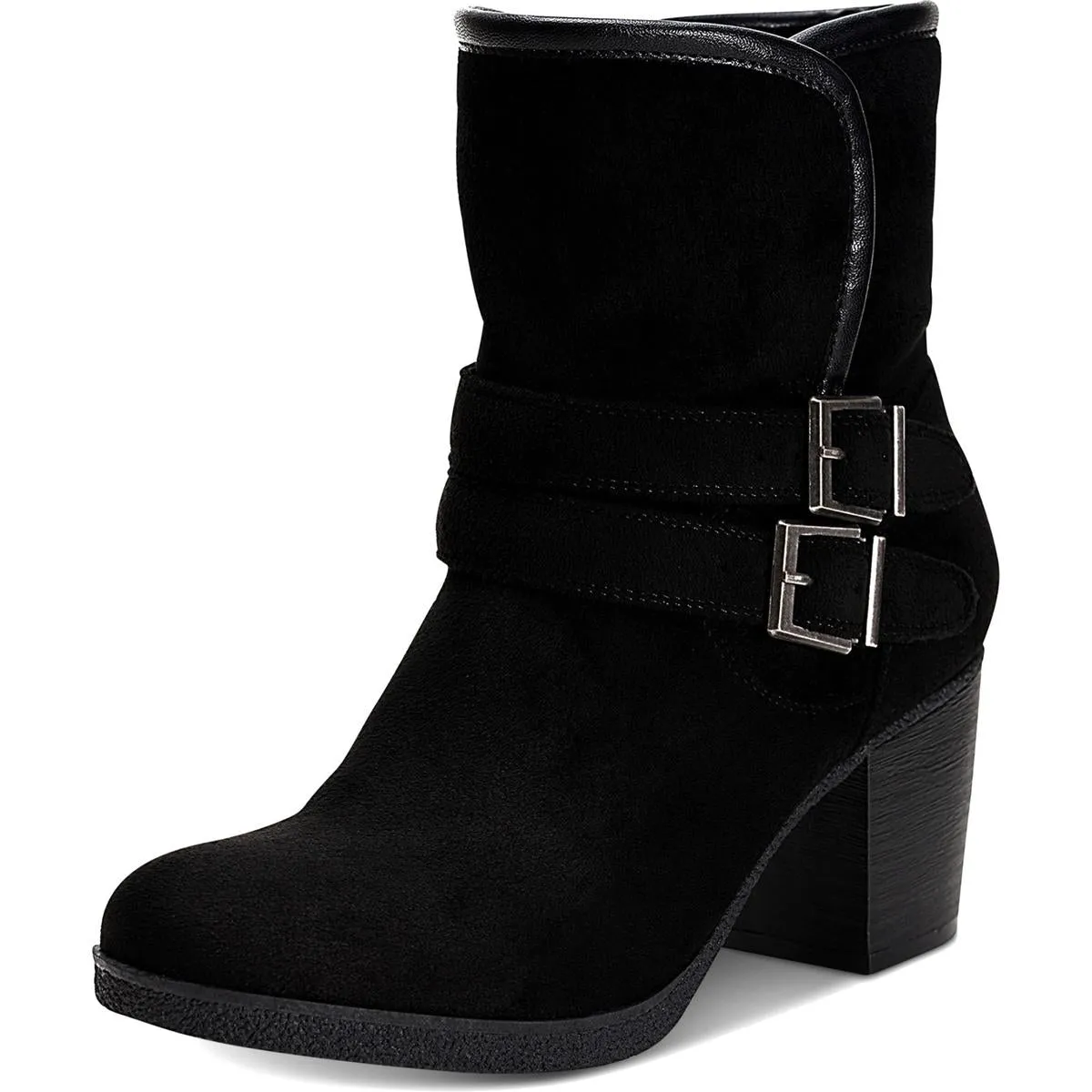 GiGii Womens Faux Suede Ankle Booties
