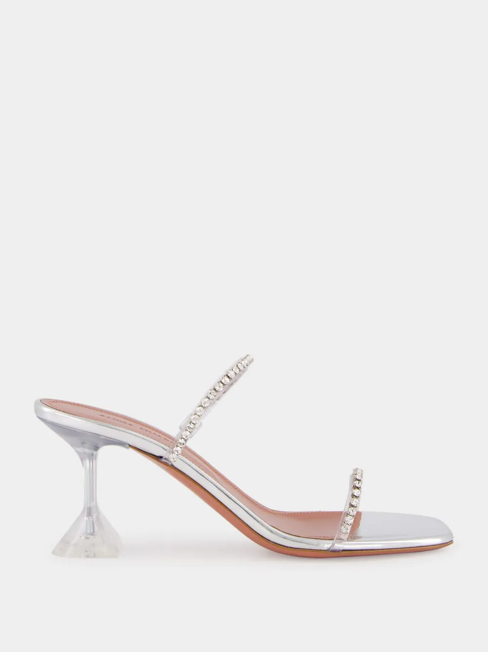 Gilda Glass Slipper with Crystal Straps
