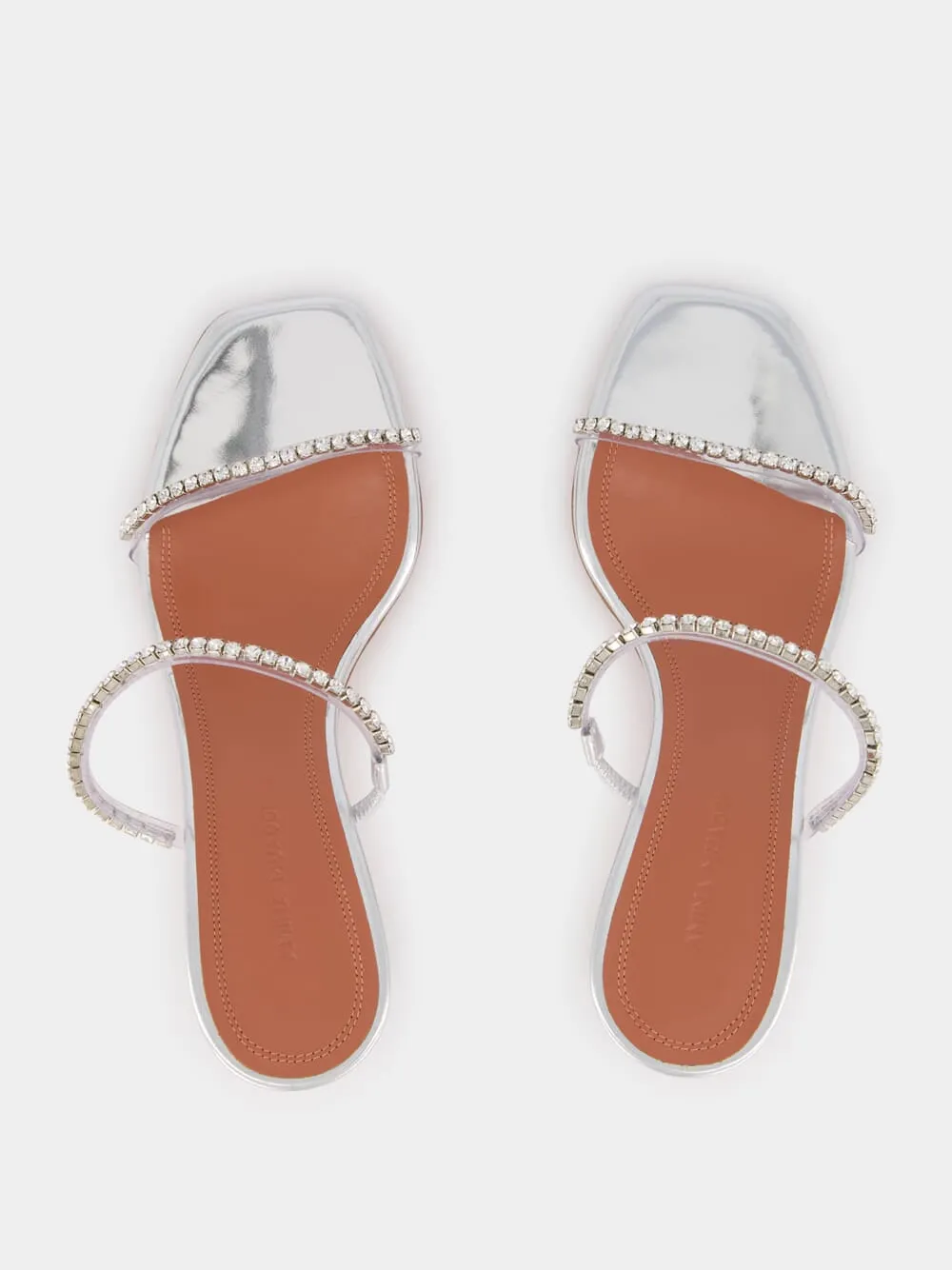 Gilda Glass Slipper with Crystal Straps
