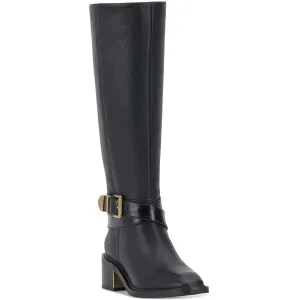 GINI Womens Zipper Manmade Knee-High Boots