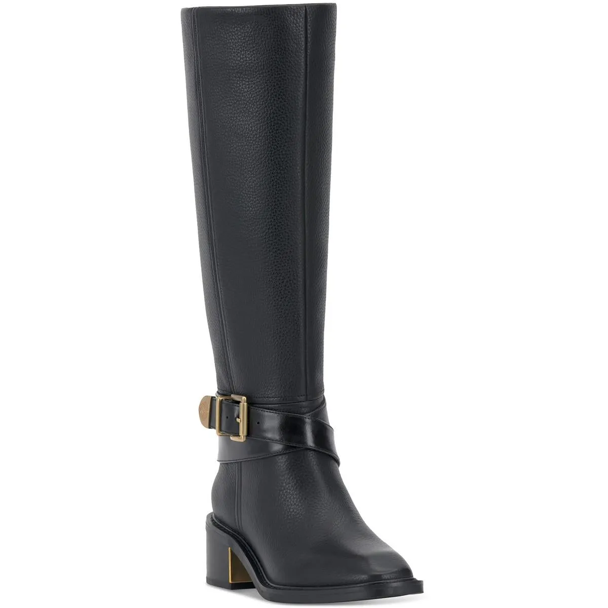 GINI Womens Zipper Manmade Knee-High Boots